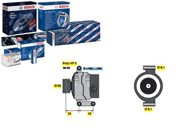 Генератор bosch 986 045 181 фото №1