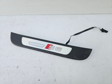 Планка накладка na поріг порогова підсвічувана audi s6 c7 4g лівий зад фото №1