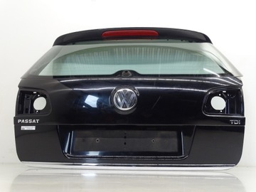 Кришка зад задня багажника з скло vw passat b6 3c універсал рестайлінг чорна l041 фото №1