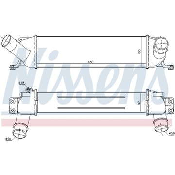 Радіаторів повітря hyundai h-1 08- 2.5 фото №1