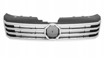 Решітка перед капота хром срібна vw passat b7 10- фото №1
