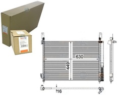 Behr hella конденсатор behr hella 92100jy00a 9210051 фото №1