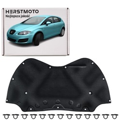 Seat leon mk2 хэтчбек 1p1 2005-2012 шумоизоляция капота 1p0863831b + клипсы фото №1