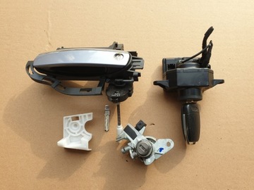 Kpl замков замок зажигания ключ audi a6 c6 2004-2008 фото №1