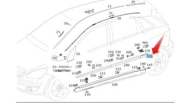 Планка na крыло зад do mercedesa b класс w245 le фото №1