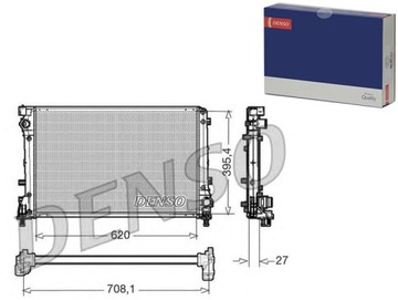 Радиаторов двигателя denso 51819061 ra0111300 фото №1
