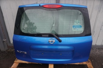 Nissan note e11 крышка багажника bv4 2005год стекло синяя фото №1