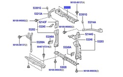 Corolla e21 23-26 усилитель переднее pas балка фото №1
