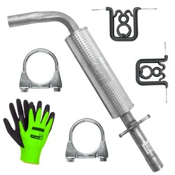 Глушитель средний vw new beetle 1 i 99- 1.4 1.6 фото №1