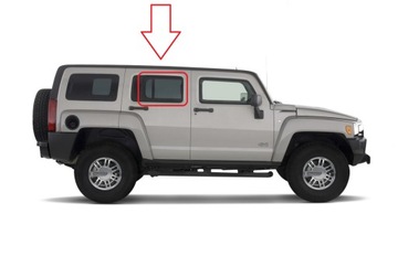 Hummer h3 06-10r стекло боковая дверь зад задних правых оригинал oem фото №1