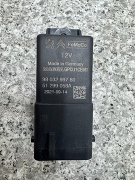 Реле свічок розжарювання combo e iv berlingo iv partner iv 9803299780 фото №1