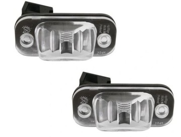 Лампа освітлення номерного знака vw golf iii polo 6n фото №1