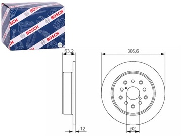 Диски тормозные 2szt. зад lexus gs is i is sportcross sc 2.0 3.0 4.3 фото №1