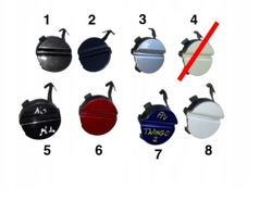 Заглушка фаркоп перед renault twingo ii фото №1