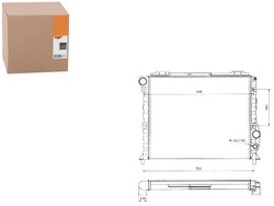 Радіаторів двигуна nrf al2035 1132005 8mk376713641 фото №1