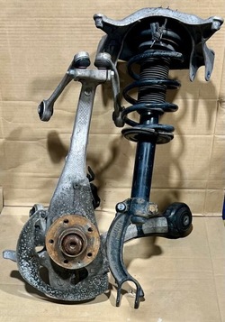 Подвешивание передние левая поворотный кулак амортизатор porsche macan 95b v6 фото №1