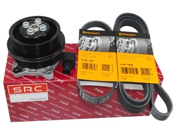 Насос води + смуги seat ibiza skoda fabia 1.4 tsi фото №1