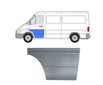 Запчастина нижня двері mercedes benz sprinter 03.00- фото №1