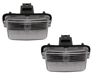 Освещение номерного знака 206 plus 206+ 5008 2009-2014 фото №1