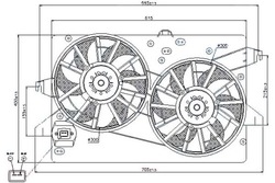 Nissens вентилятор радіатор з корпус ford coug фото №1