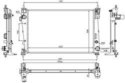 Nissens радіаторів двигуна alfa romeo giulietta 1.6 фото №1