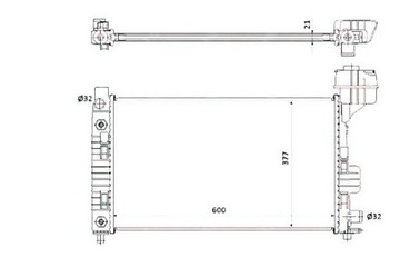 Nrf радиаторов mercedes класс a w168 1,4 1,6 1,9 фото №1