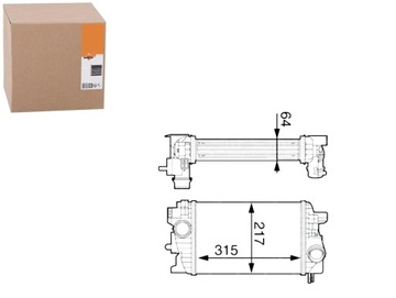 Nrf интеркулер opel meriva b 1.6d/1.7d 06.10-03.1 фото №1
