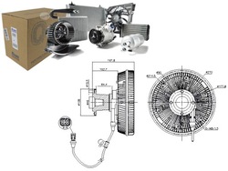 Сцепление вентилятора радиатор man tga tgs i tgx i фото №1