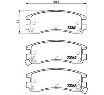 Brembo тормозные колодки тормозные buick sgm century фото №1