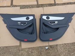 Mercedes w205 c-klasa боковина двері задніх оббивка праві лівий фото №1