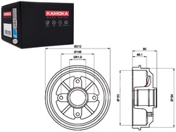 Барабани гальмівні 2szt. citroen ax 87'-96' saxo 96'-04' peugeot 106 фото №1