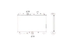 Nrf радіаторів fiat sedici 06- фото №1