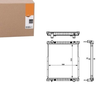 Радіаторів двигуна nrf 504080547 500361626 400015n фото №1