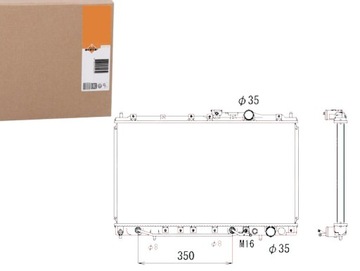 Радіаторів двигуна nrf mb660567 mb890506 mt2078 116 фото №1