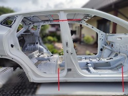 Стійка середній поріг праві nissan qashqai ii j11 колір 326g фото №1