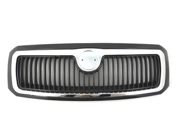 Skoda fabia i 99-04 решітка чорна нова решітка радіатора хром фото №1