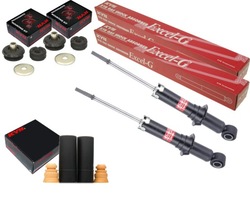 Kyb 2x амортизатори + подушки + захисні накладки i відбійники toyota prius w2 зад фото №1