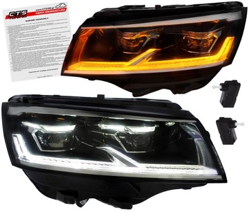 Vw t6.1 transporter multivan 19-24 лампи фари перед передні повний led фото №1