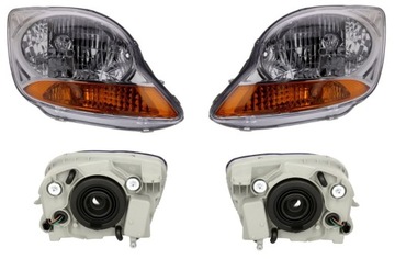 Фара лампа chevrolet matiz 05- l+p tyc фото №1