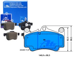 Ate комплект тормозные колодки тормозных lp2056 16752 fdb19 фото №1