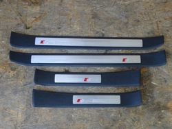 Audi a4 b6 b7 планки накладки пороговые комплект s-line фото №1