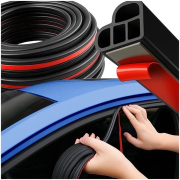 Samoprzylepna прокладка do дверь автомобиля универсальный защита краю 25m фото №1