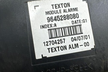 Модуль сигнализации citroën c5 i dc_ 9645288080 2.0l бензин 2002 фото №1