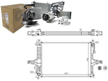 Радиаторов двигателя volvo s60 i s80 i v70 ii xc70 2. фото №1
