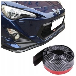 Спойлер накладка бампера карбон 2,5m + 16x гвинти фото №1