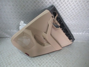 Боковина оббивка двері праві зад шкіра beż vw touareg iii 760 ролета фото №1