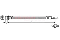 Шланг тормозной metzger фото №1