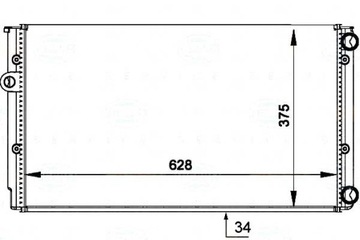 Behr hella радиаторов vw golf3/4/vento 1,6-2,0 1,9t фото №1
