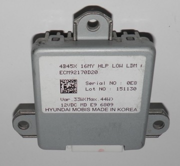 Mitsubishi outlander 3 iii модуль led перетворювач ecm92170d20 4b45x оригінальний номер фото №1