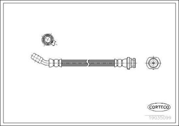 Шланг тормозной гибкий фото №1